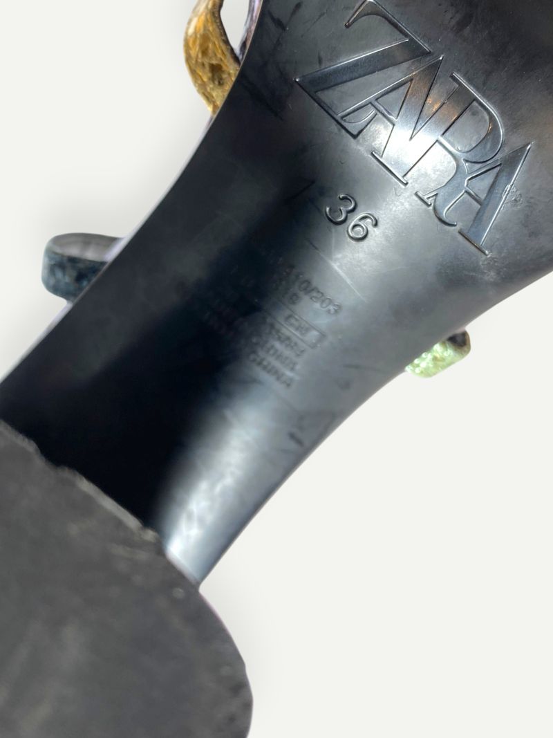 Metallic High Heel Sandals