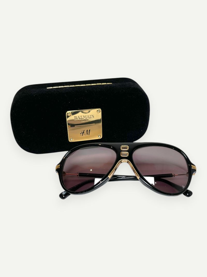 Black Aviator Sunglasses
