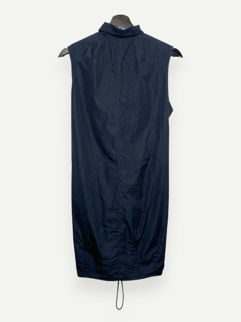 Black Sleeveless Shirt Dress