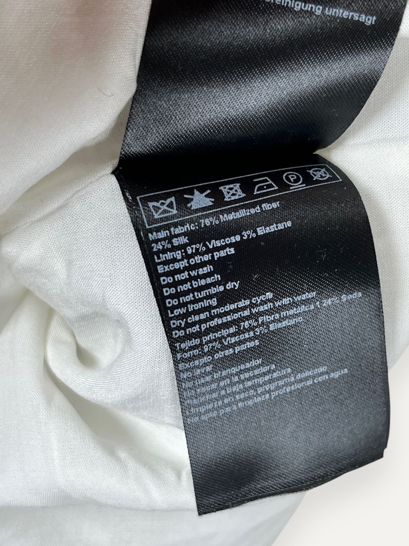 Silver Metallic Mini Dress