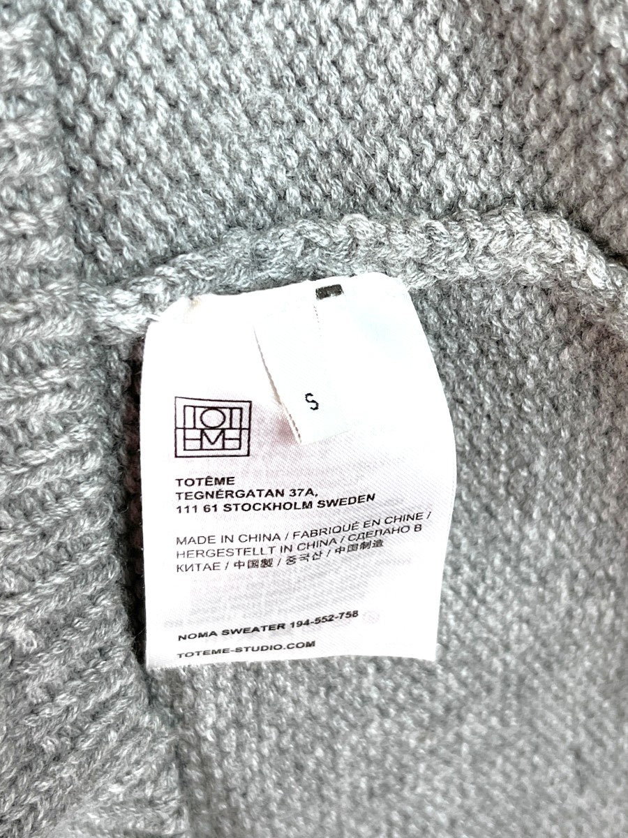 Asymmetrical Wool Grey Sweater