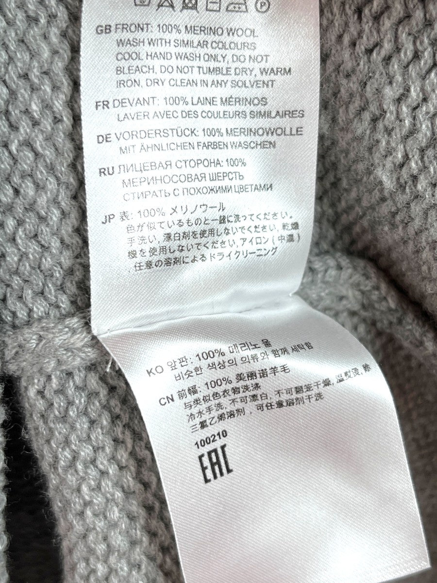 Asymmetrical Wool Grey Sweater