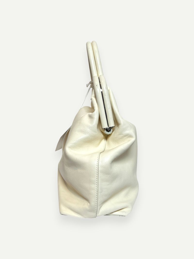 White Clover Leather Handbag