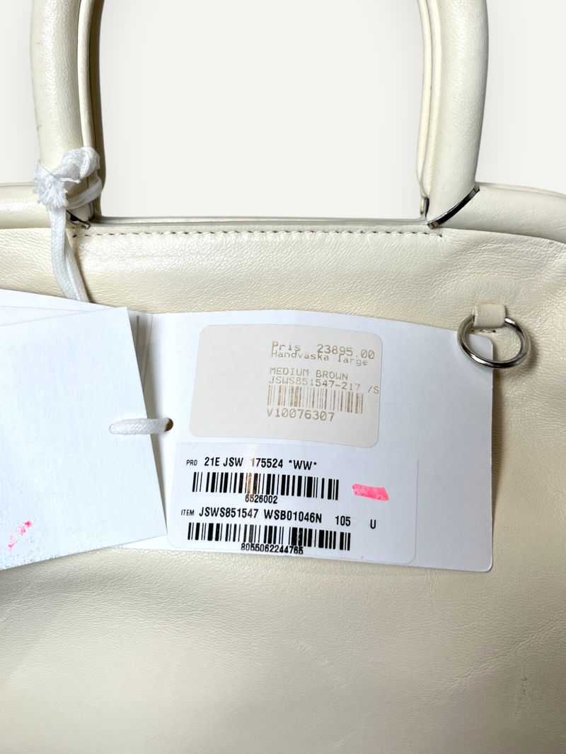 White Clover Leather Handbag