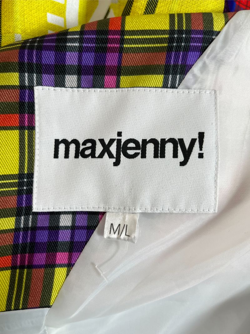 Plaid Print Multi-Colored Mini Dress