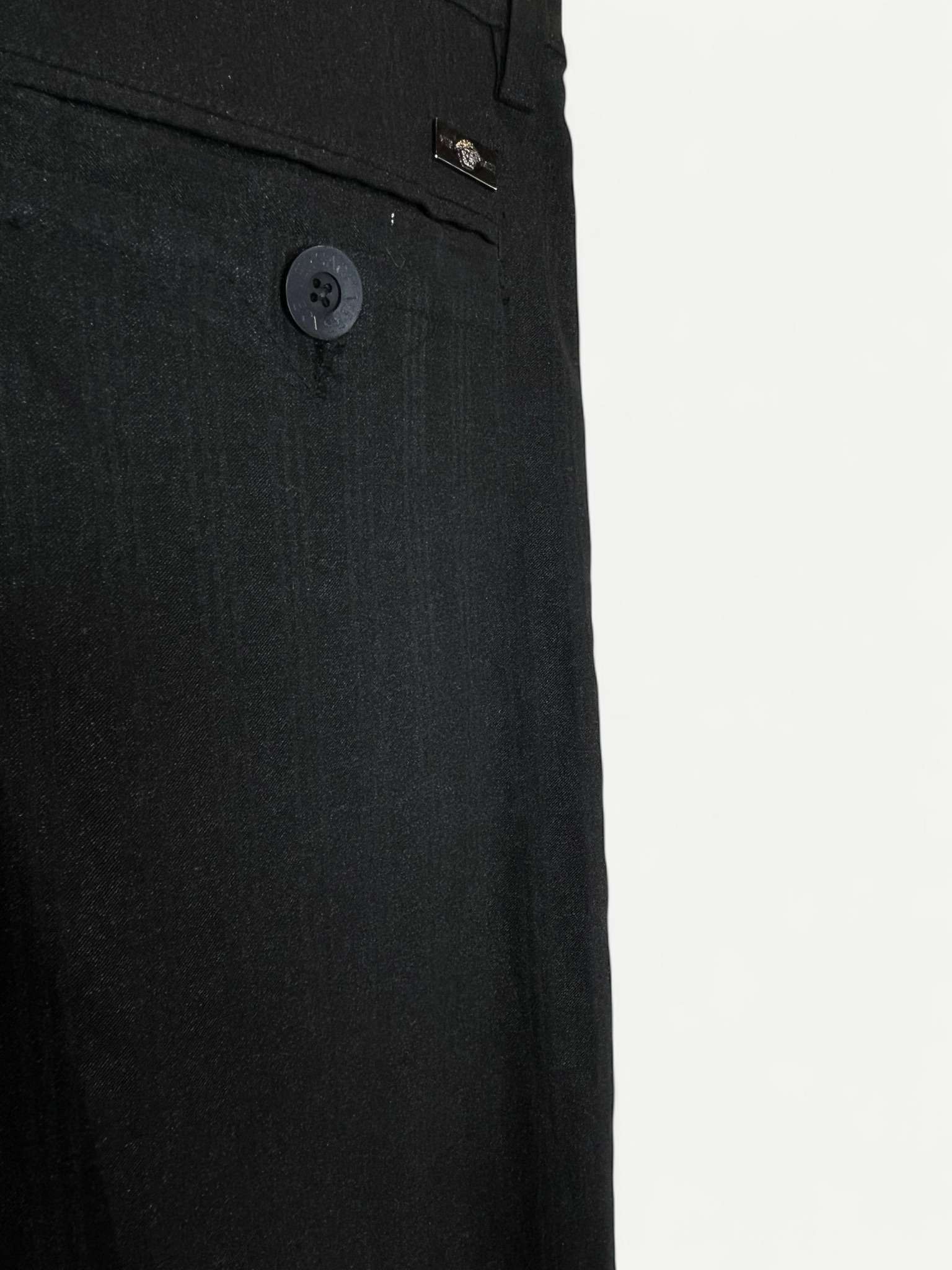Black Casual Pant by Versace
