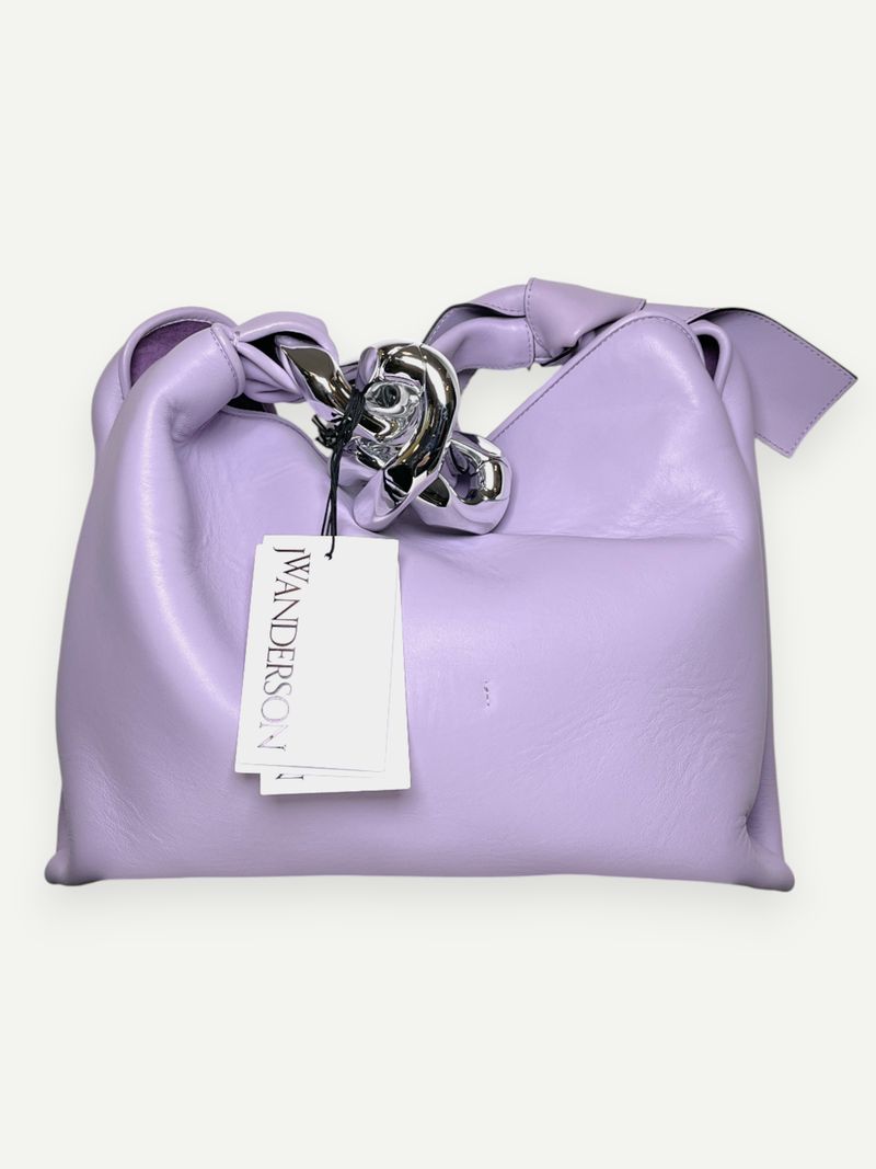 Lilac Leather Hobo Bag