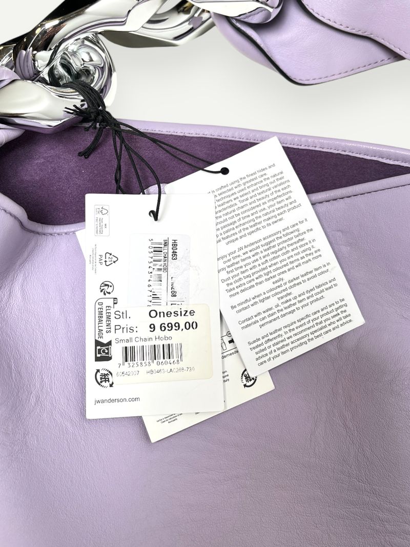 Lilac Leather Hobo Bag