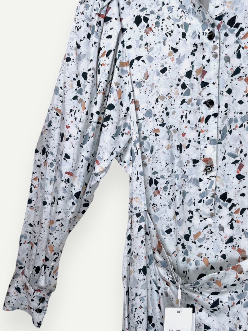 Emmy Patterned Shirt Dress