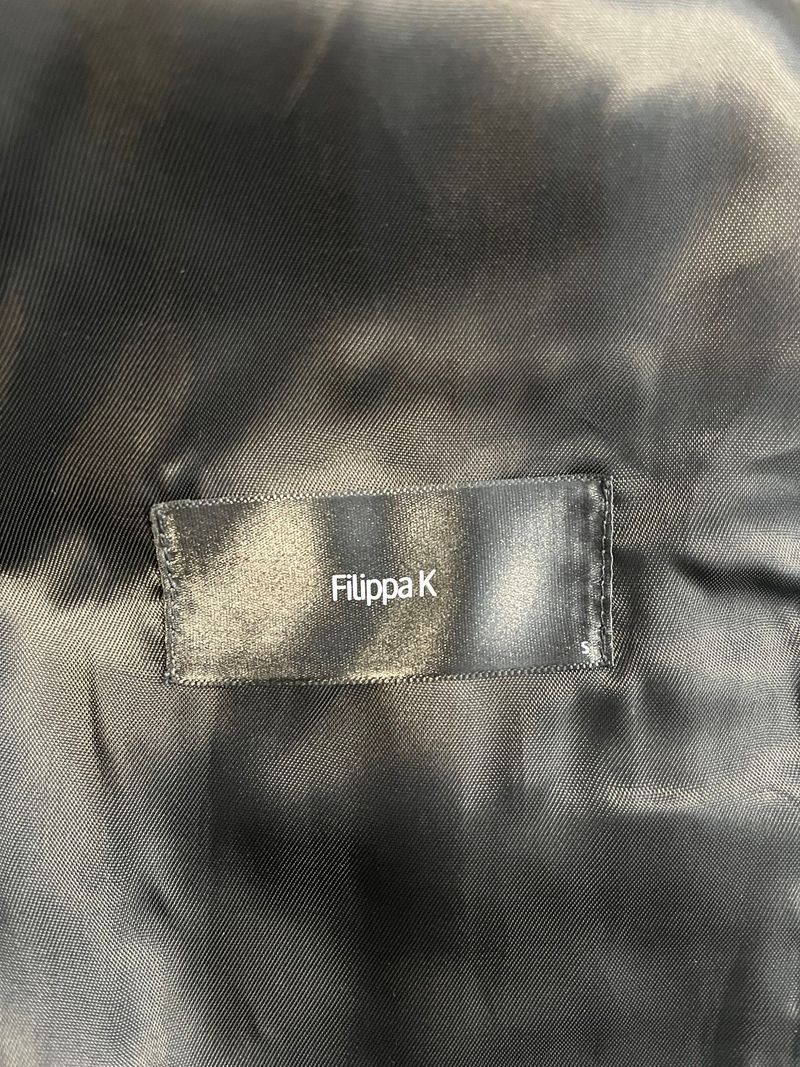 Collarless Leather Jacket