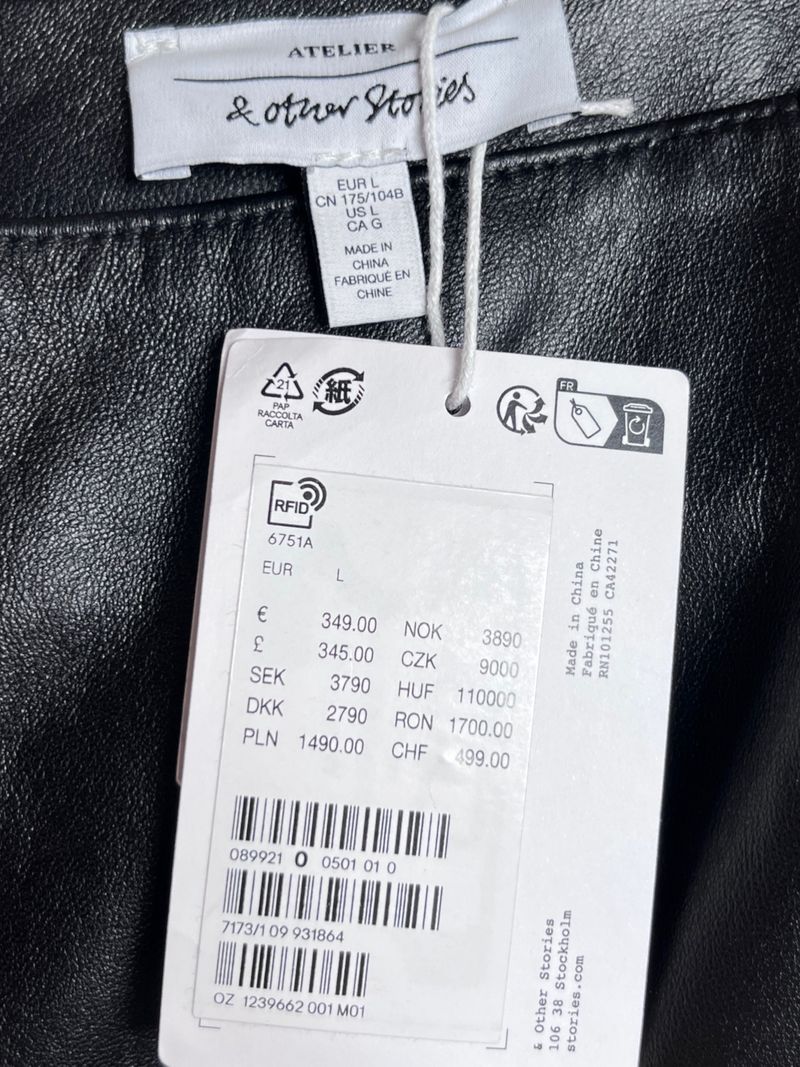 Black Leather Midi Skirt