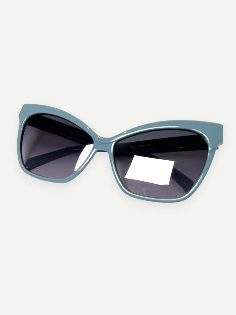 Blue Cat-Eye Sunglasses