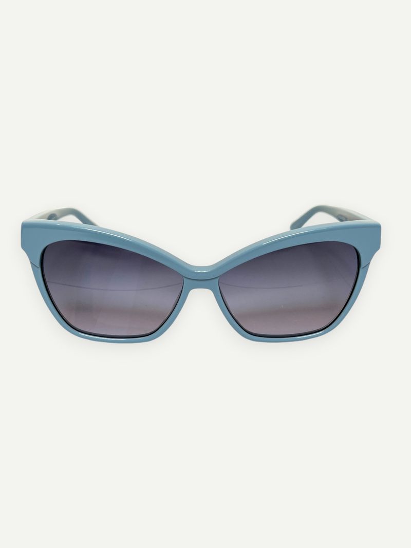 Blue Cat-Eye Sunglasses