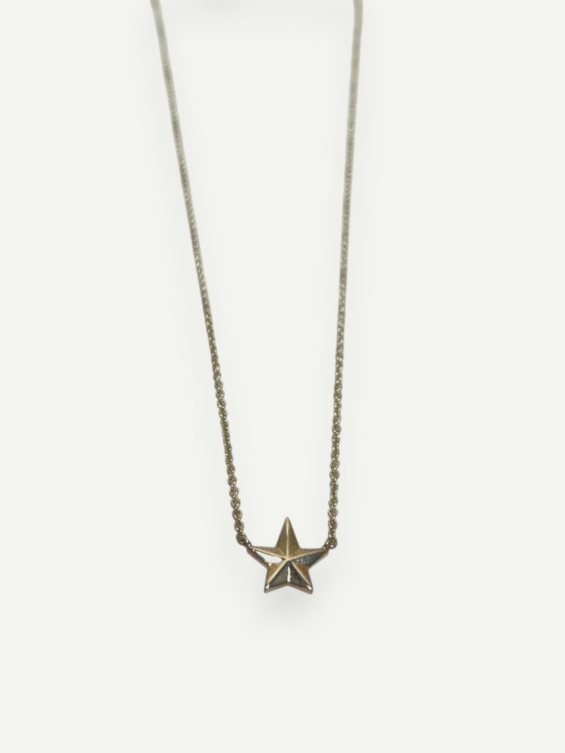 Silver Catch A Falling Star Necklace