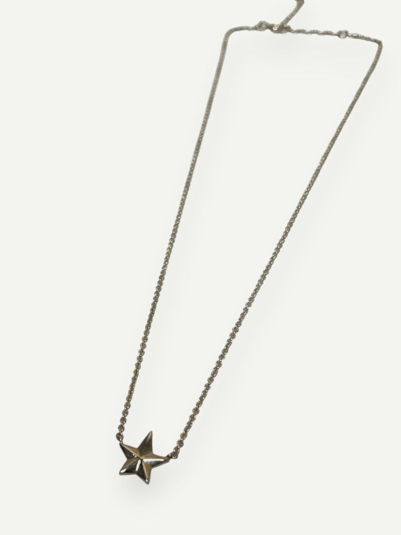 Silver Catch A Falling Star Necklace