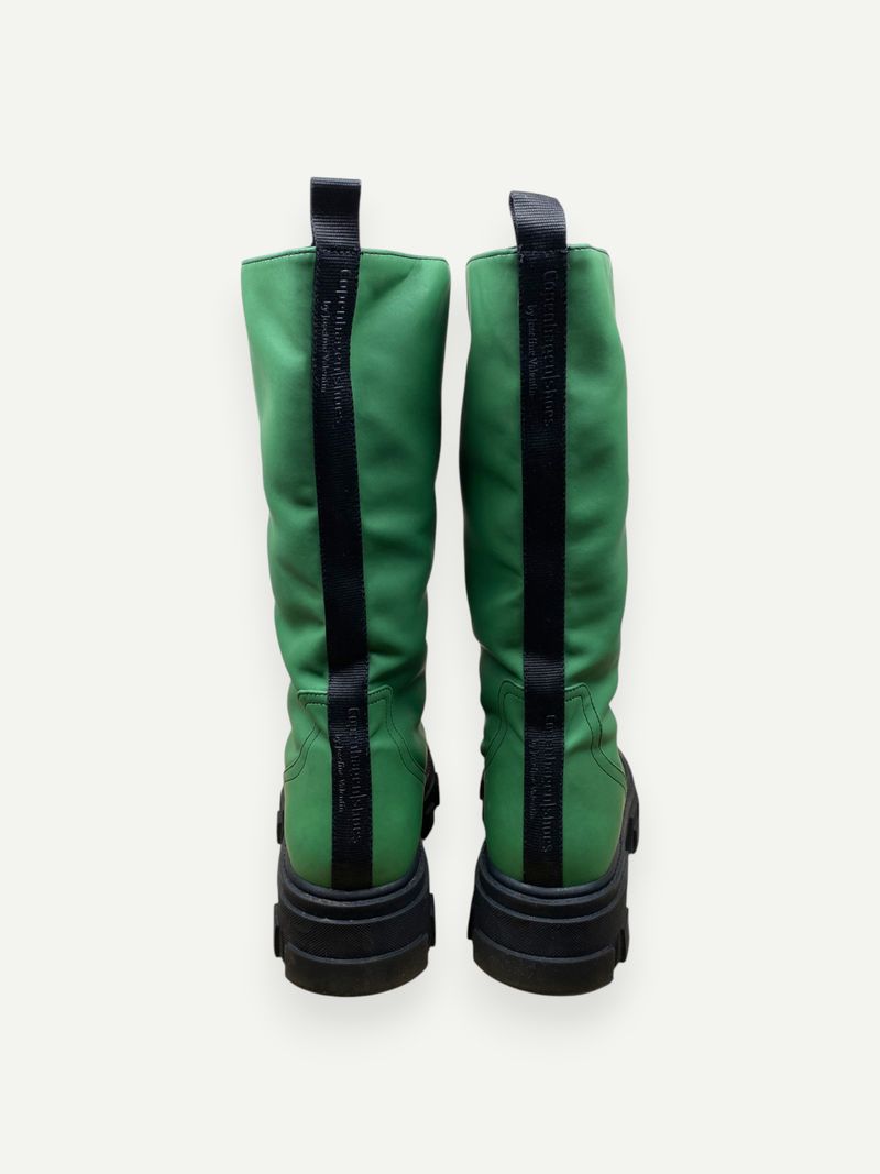 Green Platform Boots