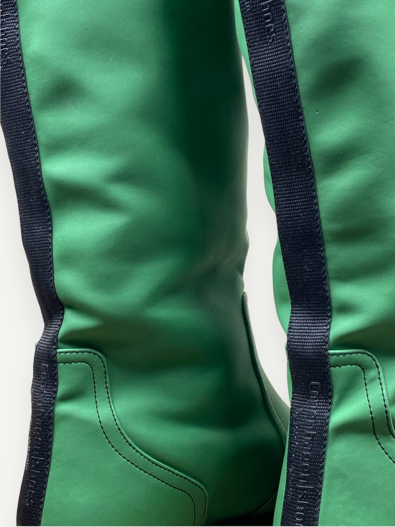 Green Platform Boots