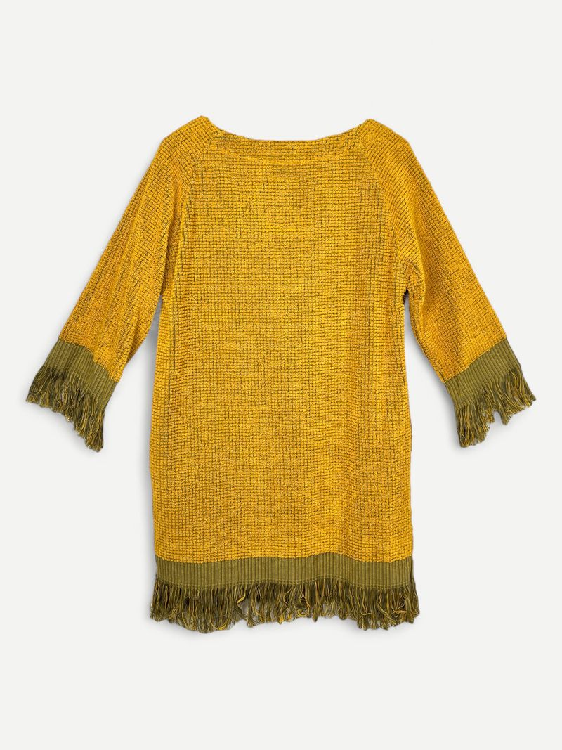 Mustard Knee Length Dress