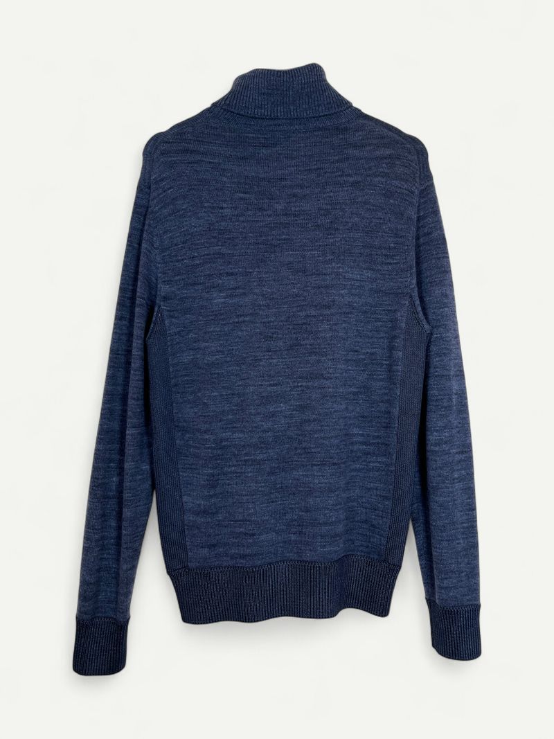 Dark Blue Wool Turtleneck
