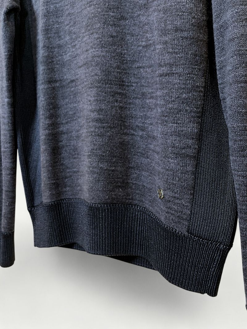 Dark Blue Wool Turtleneck