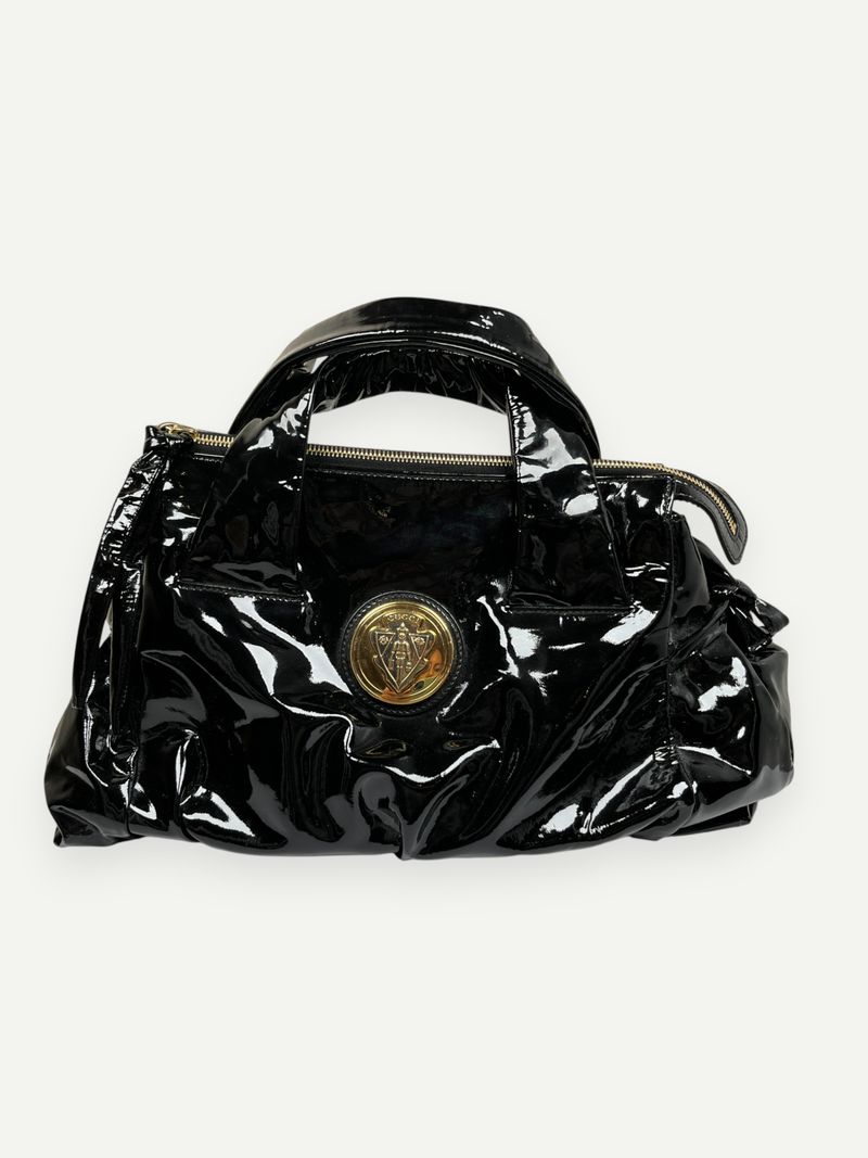 Black Patent Leather Hysteria Bag