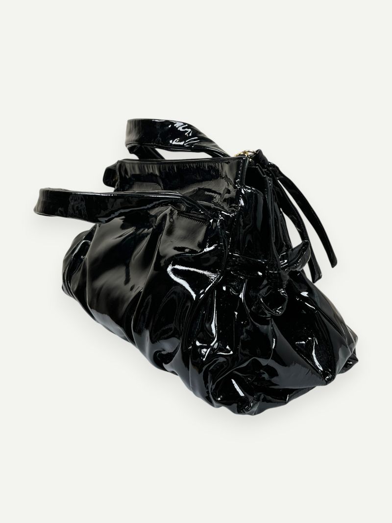 Black Patent Leather Hysteria Bag