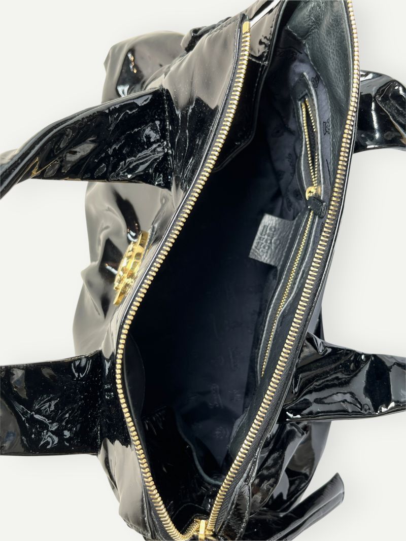 Black Patent Leather Hysteria Bag