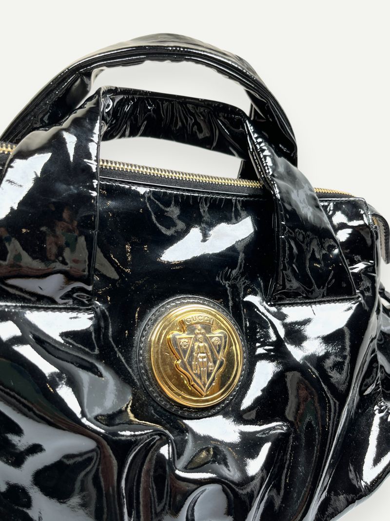 Black Patent Leather Hysteria Bag