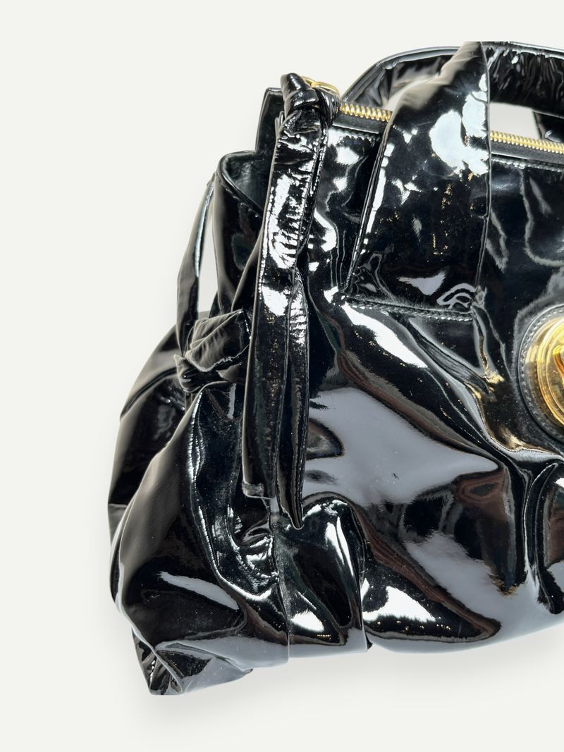 Black Patent Leather Hysteria Bag