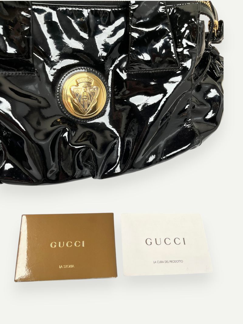 Black Patent Leather Hysteria Bag