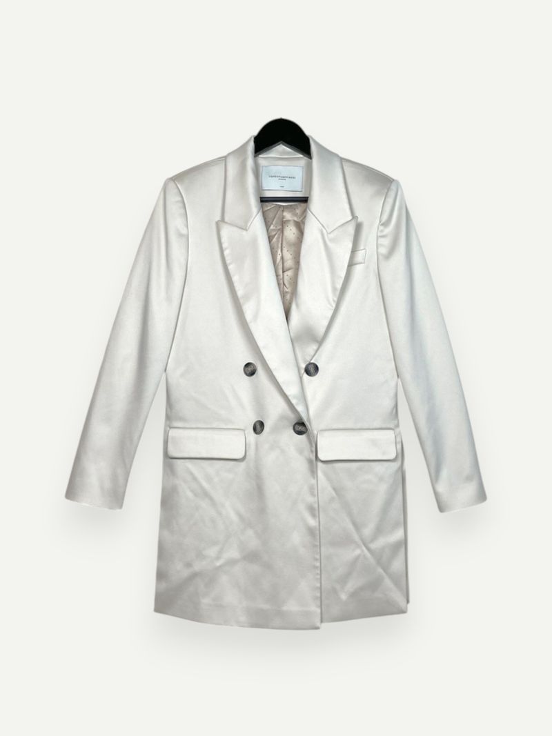 Cream Double Breasted Blazer