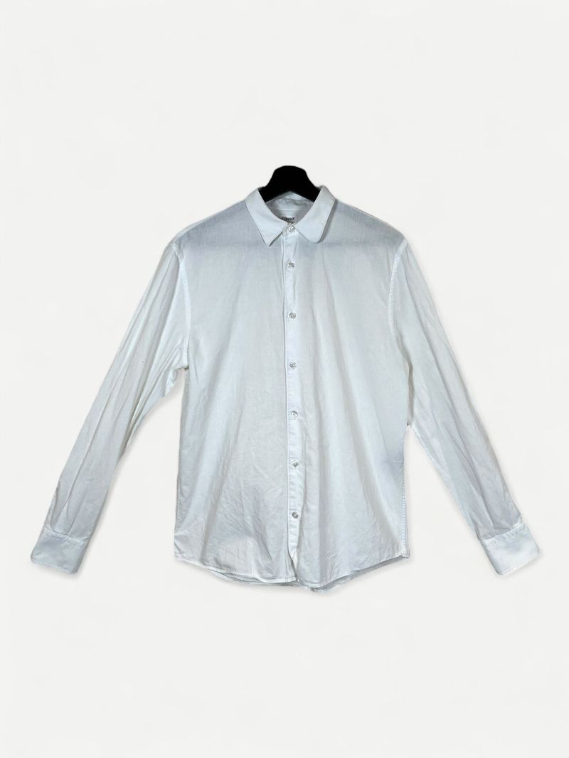 White Cotton Long Sleeve Shirt