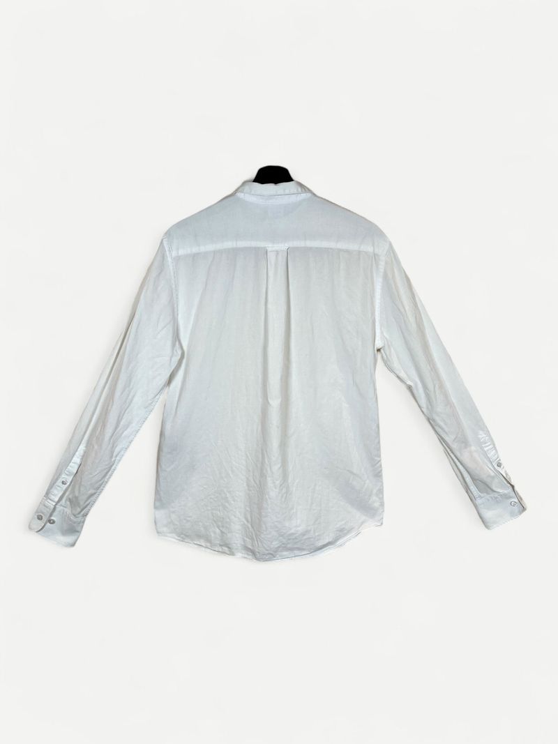 White Cotton Long Sleeve Shirt