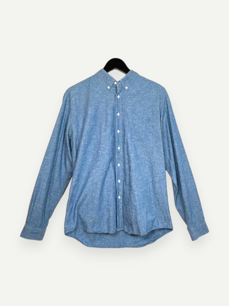 Casual Blue Cotton Shirt