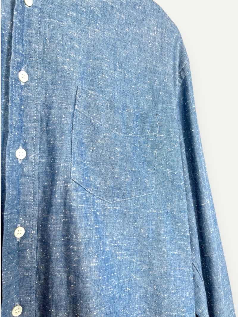 Casual Blue Cotton Shirt