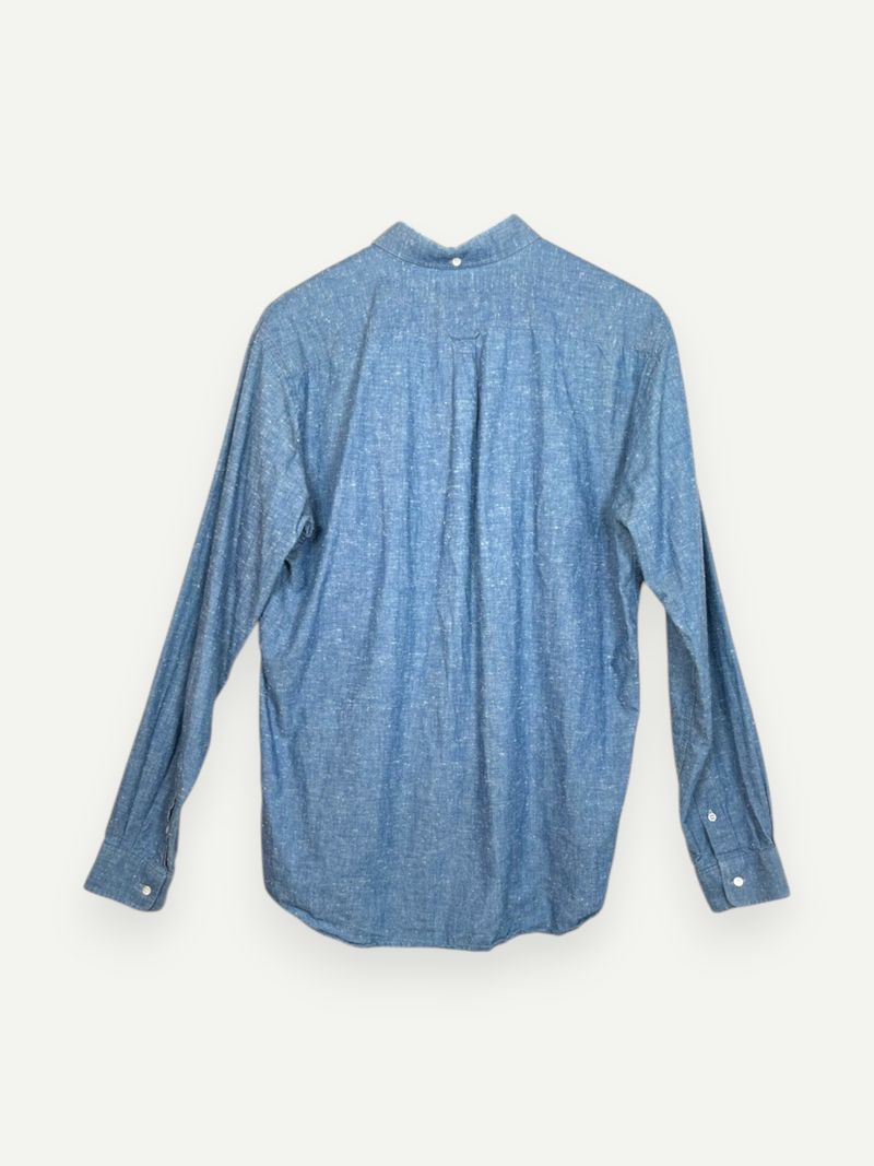 Casual Blue Cotton Shirt