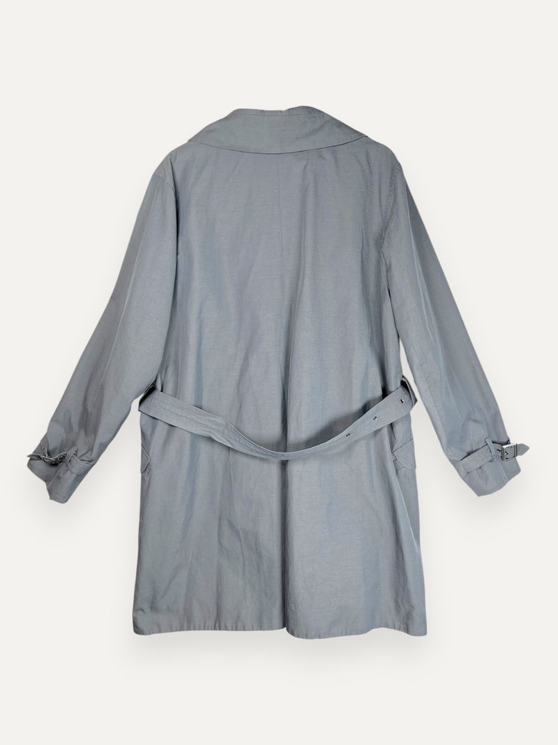 Grey Trench Coat Double Breasted