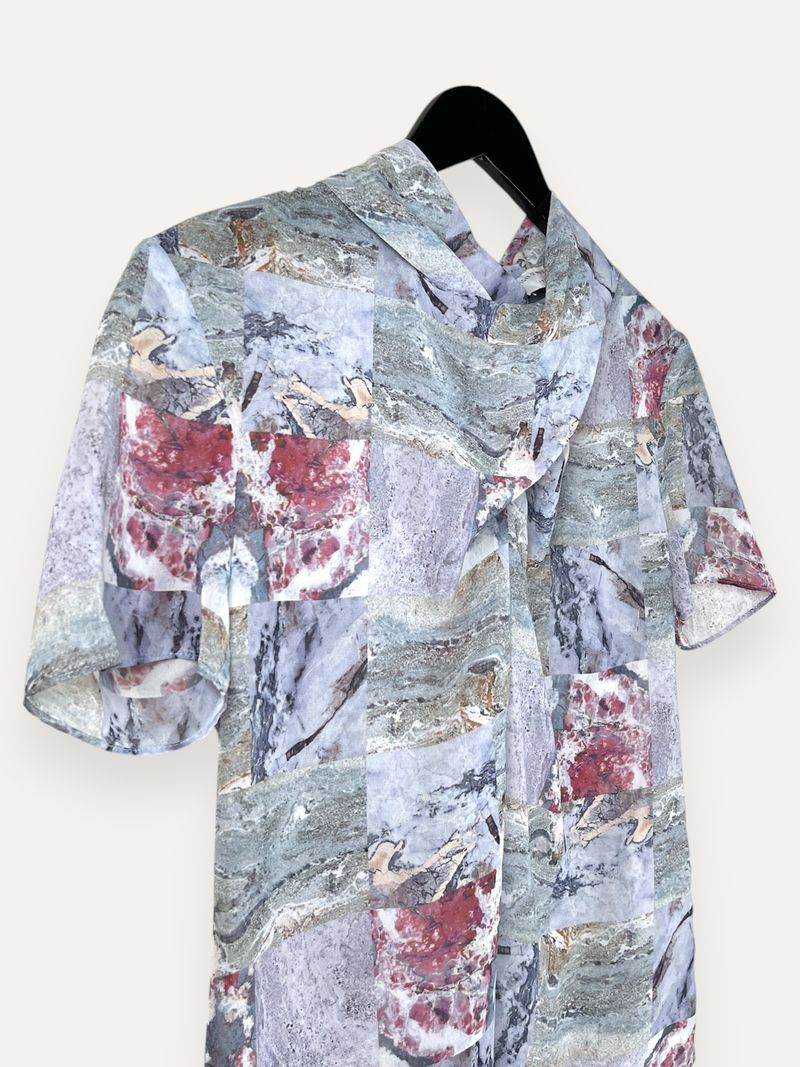 Patterned Short Sleeve Top