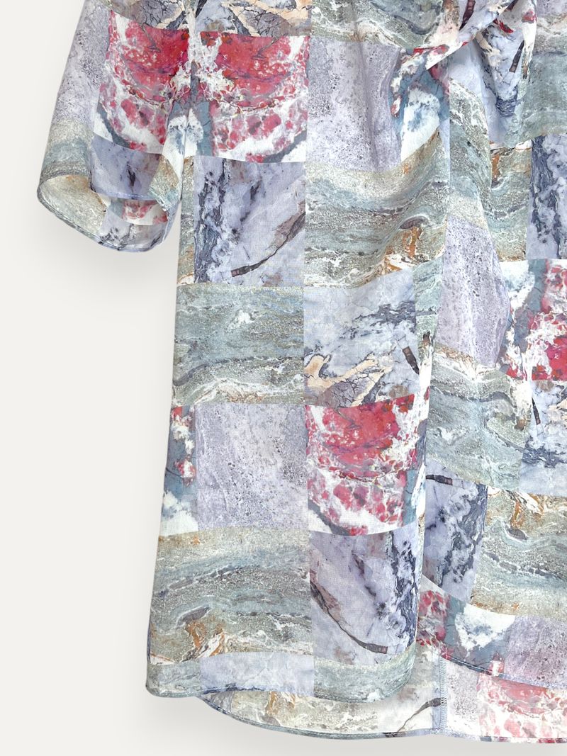 Patterned Short Sleeve Top