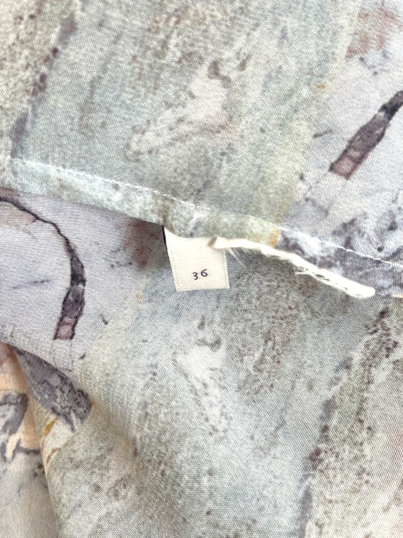 Patterned Short Sleeve Top