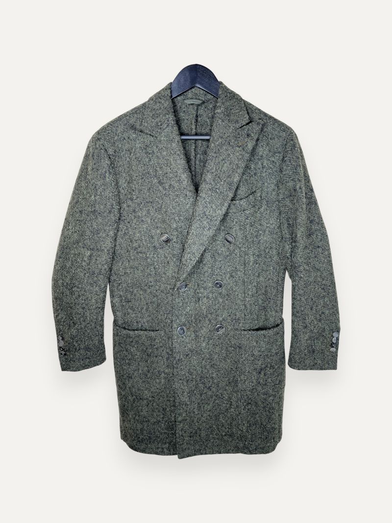 Army Green Double Breasted Coat