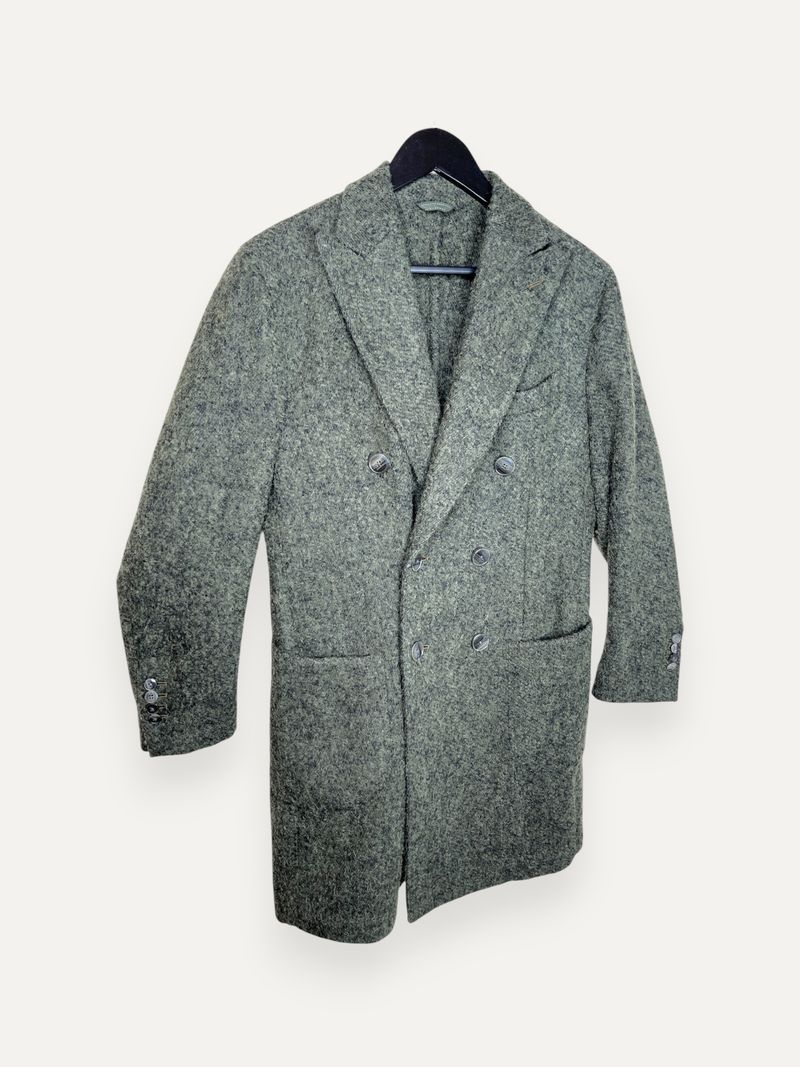 Army Green Double Breasted Coat