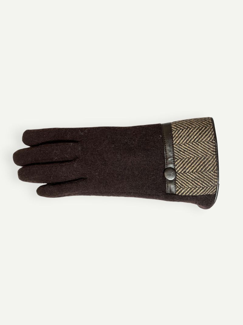 Dark Brown Wool Gloves