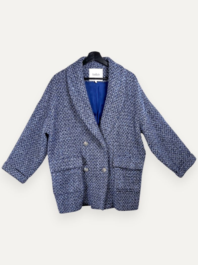 Blue Bouclé Jacket