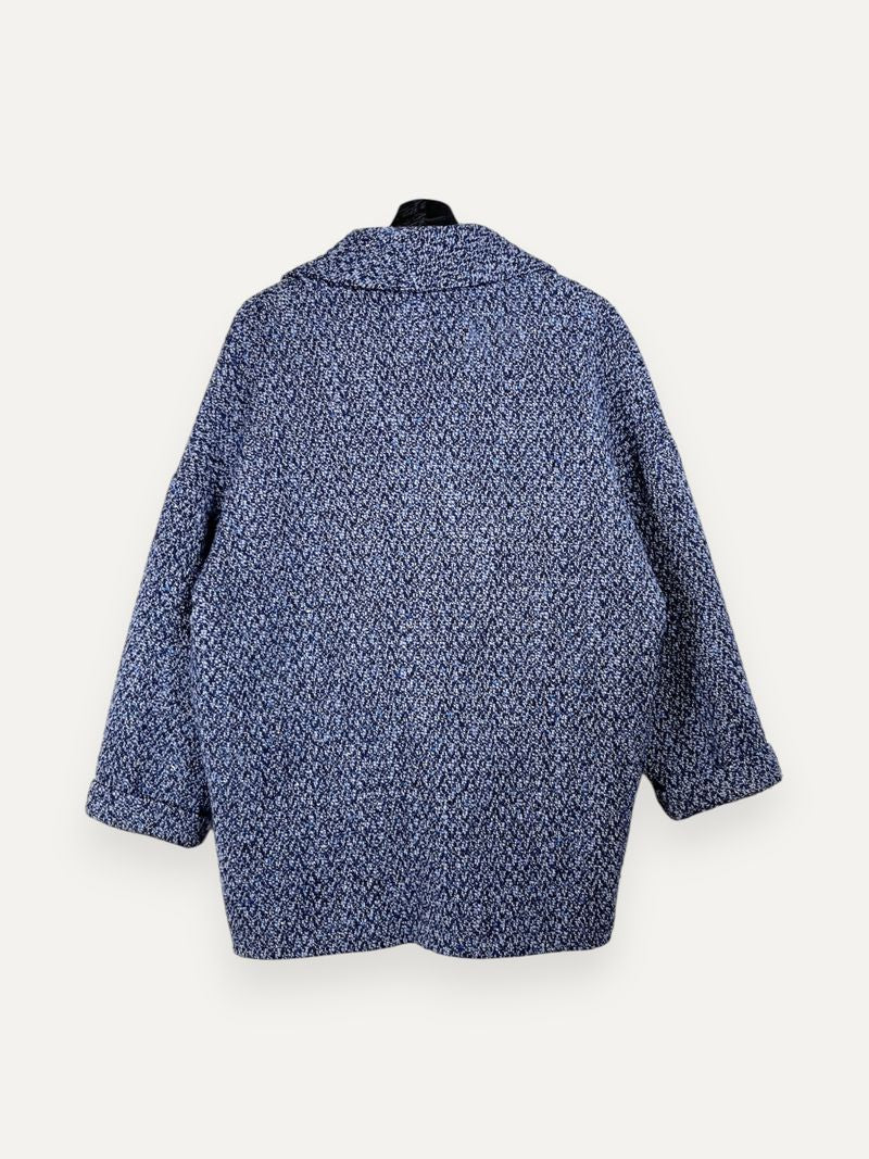 Blue Bouclé Jacket