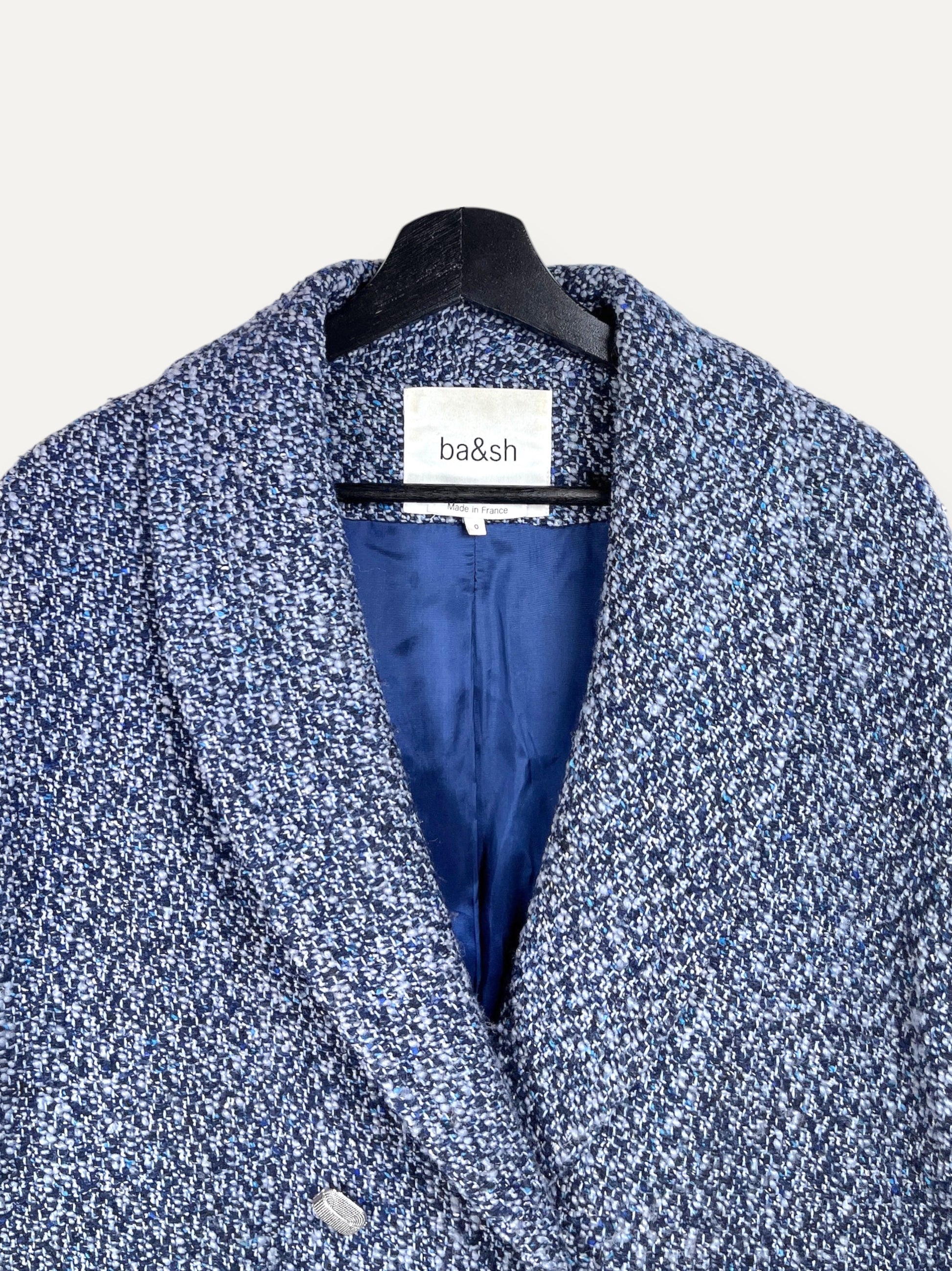 Blue Bouclé Jacket