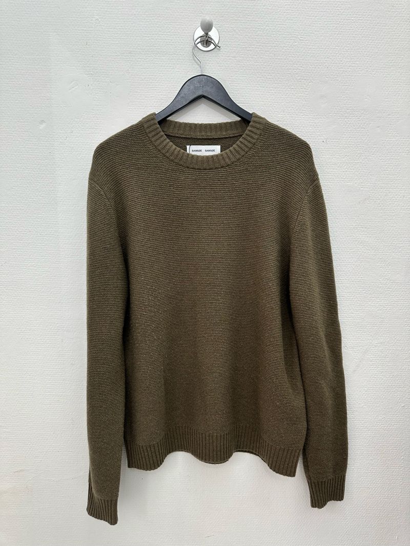 Khaki Crewneck Knit
