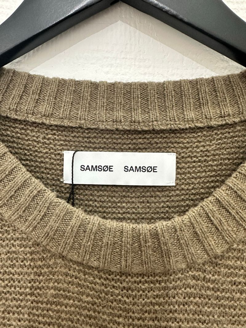 Khaki Crewneck Knit