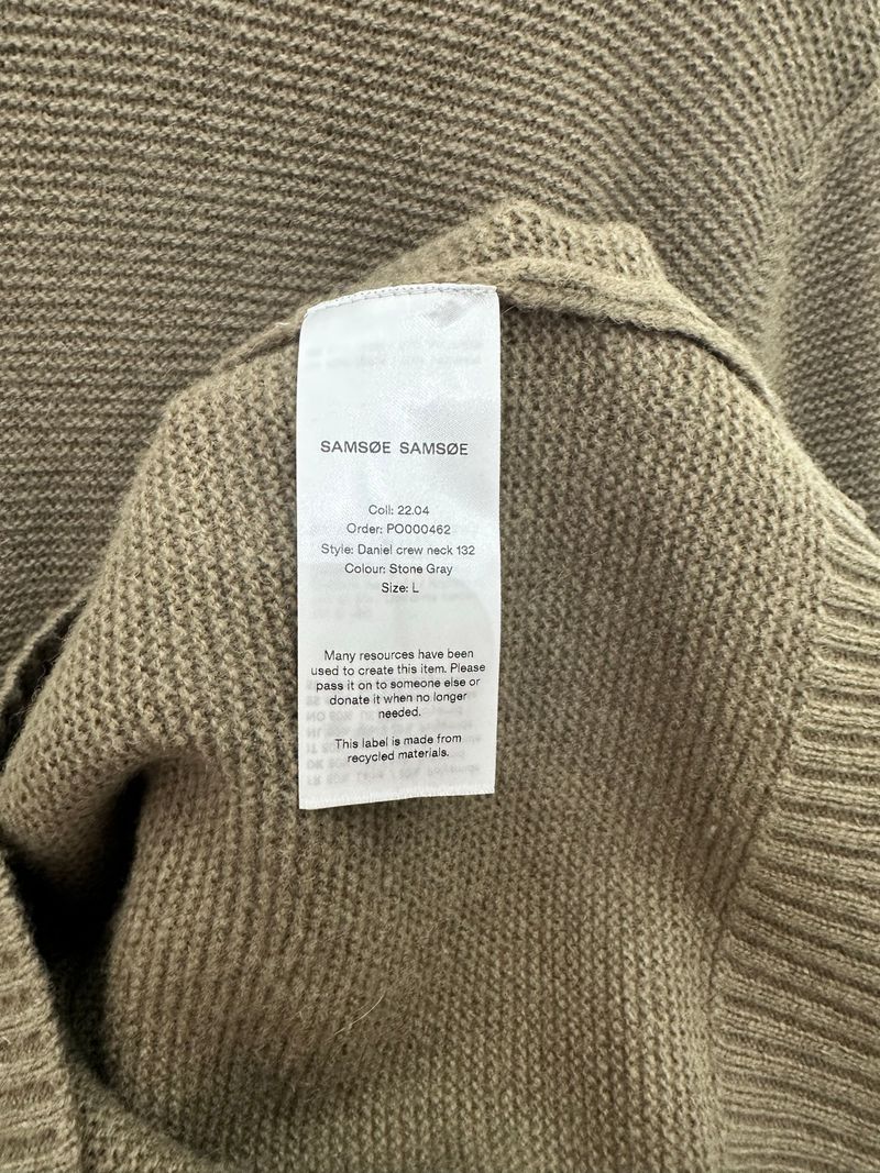 Khaki Crewneck Knit