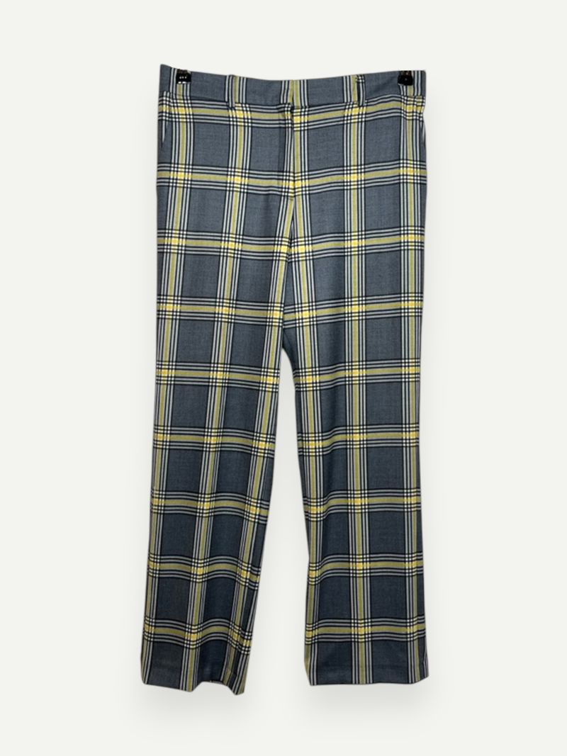 Grey Plaid Suit Pants